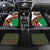 Burundi Lion Tribal Pattern Car Mats with National Motto Unité Travail Progrès