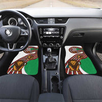 Burundi Lion Tribal Pattern Car Mats with National Motto Unité Travail Progrès