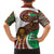 Burundi Lion Tribal Pattern Family Matching Puletasi and Hawaiian Shirt with National Motto Unité Travail Progrès