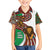 Burundi Lion Tribal Pattern Hawaiian Shirt with National Motto Unité Travail Progrès