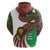 Burundi Lion Tribal Pattern Hoodie with National Motto Unité Travail Progrès