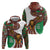 Burundi Lion Tribal Pattern Hoodie with National Motto Unité Travail Progrès