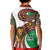 Burundi Lion Tribal Pattern Kid Polo Shirt with National Motto Unité Travail Progrès