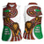 Burundi Lion Tribal Pattern Women Sleeveless Polo Shirt with National Motto Unité Travail Progrès