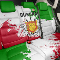 Burundi Flag Back Car Seat Cover with National Emblem and Motto Unité Travail Progres