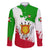 Burundi Flag Family Matching Off Shoulder Short Dress and Hawaiian Shirt with National Emblem and Motto Unité Travail Progres