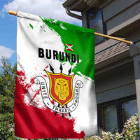 Burundi Flag Garden Flag with National Emblem and Motto Unité Travail Progres