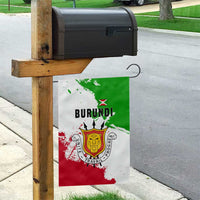 Burundi Flag Garden Flag with National Emblem and Motto Unité Travail Progres