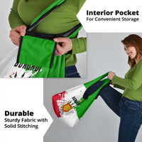 Burundi Flag Grocery Bag with National Emblem and Motto Unité Travail Progres