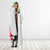 Burundi Flag Hooded Blanket with National Emblem and Motto Unité Travail Progres