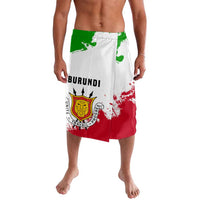 Burundi Flag Lavalava with National Emblem and Motto Unité Travail Progres