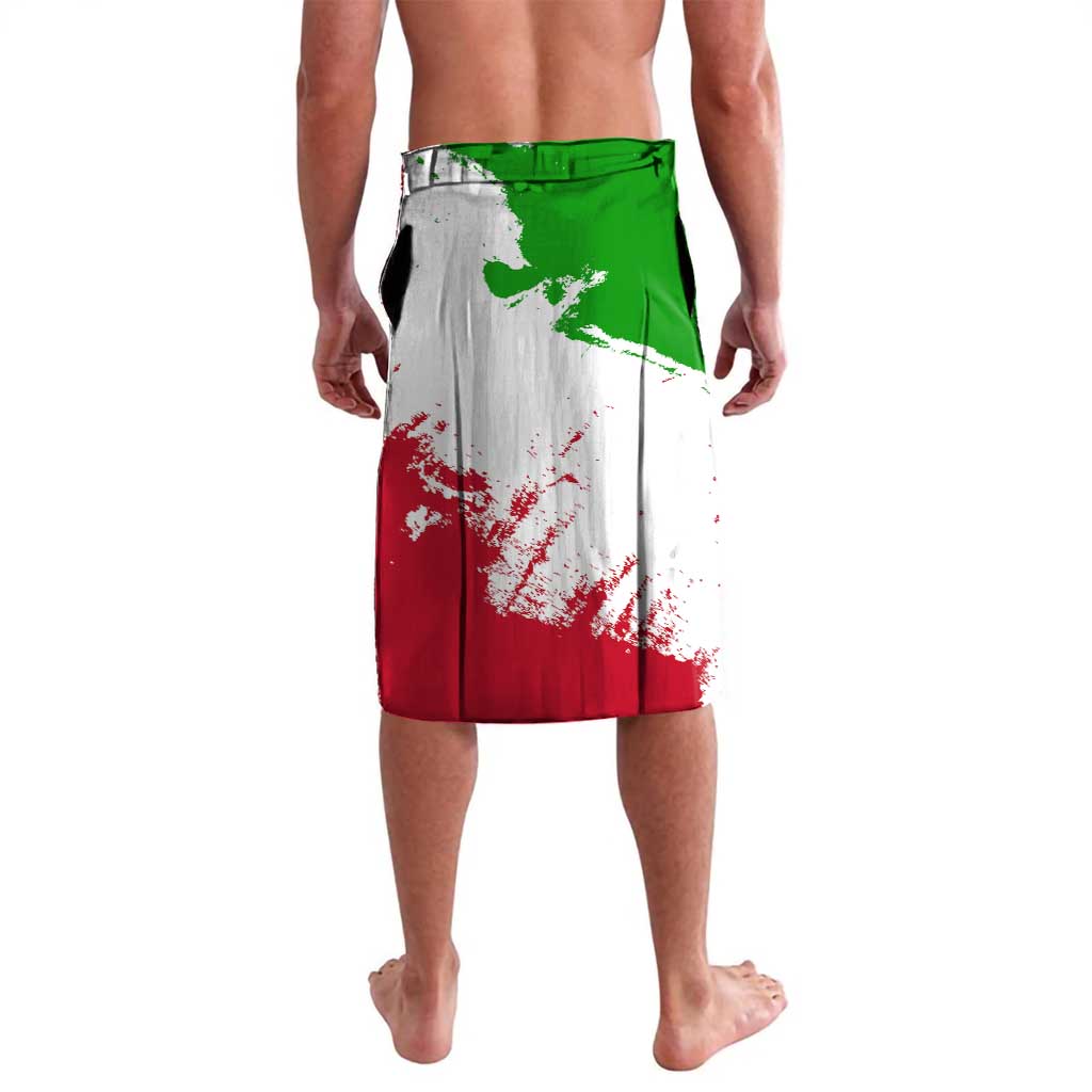 Burundi Flag Lavalava with National Emblem and Motto Unité Travail Progres