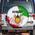 Burundi Flag Spare Tire Cover with National Emblem and Motto Unité Travail Progres