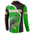 Burundi Turaco Button Sweatshirt with National Bird and Flag Pattern