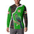 Burundi Turaco Button Sweatshirt with National Bird and Flag Pattern