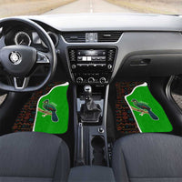 Burundi Turaco Car Mats with National Bird and Flag Pattern