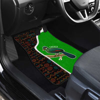 Burundi Turaco Car Mats with National Bird and Flag Pattern