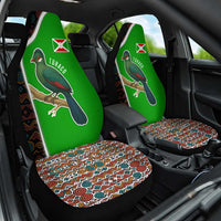 Burundi Turaco Car Seat Cover with National Bird and Flag Pattern