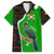 Burundi Turaco Family Matching Tank Maxi Dress and Hawaiian Shirt with National Bird and Flag Pattern