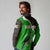 Burundi Turaco Long Sleeve Polo Shirt with National Bird and Flag Pattern