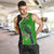 Burundi Turaco Men Tank Top with National Bird and Flag Pattern