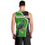 Burundi Turaco Men Tank Top with National Bird and Flag Pattern