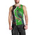 Burundi Turaco Men Tank Top with National Bird and Flag Pattern