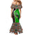 Burundi Turaco Mermaid Dress with National Bird and Flag Pattern