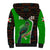 Burundi Turaco Sherpa Hoodie with National Bird and Flag Pattern
