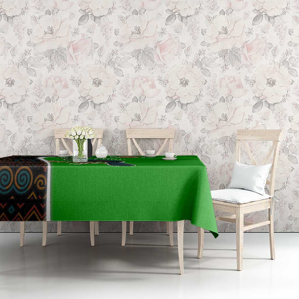 Burundi Turaco Tablecloth with National Bird and Flag Pattern