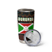 Burundi Turaco Tumbler Cup with National Bird and Flag Pattern