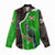 Burundi Turaco Women Casual Shirt with National Bird and Flag Pattern