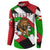 Burundi - Roaring Lion Button Sweatshirt with National Flag Colors