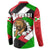 Burundi - Roaring Lion Button Sweatshirt with National Flag Colors