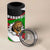 Burundi - Roaring Lion 4 in 1 Can Cooler Tumbler with National Flag Colors