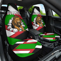 Burundi - Roaring Lion Car Seat Cover with National Flag Colors