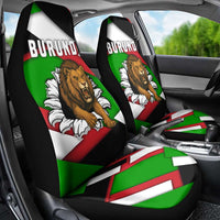 Burundi - Roaring Lion Car Seat Cover with National Flag Colors