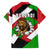 Burundi - Roaring Lion Family Matching Off The Shoulder Long Sleeve Dress and Hawaiian Shirt with National Flag Colors