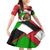 Burundi - Roaring Lion Family Matching Off Shoulder Short Dress and Hawaiian Shirt with National Flag Colors