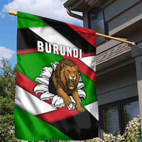 Burundi - Roaring Lion Garden Flag with National Flag Colors