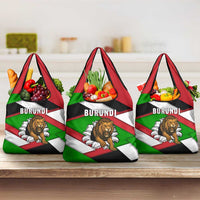Burundi - Roaring Lion Grocery Bag with National Flag Colors