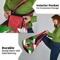 Burundi - Roaring Lion Grocery Bag with National Flag Colors