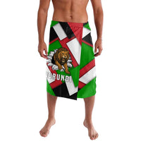 Burundi - Roaring Lion Lavalava with National Flag Colors