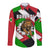 Burundi - Roaring Lion Long Sleeve Button Shirt with National Flag Colors