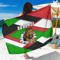 Burundi - Roaring Lion Sarong with National Flag Colors