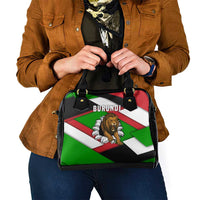 Burundi - Roaring Lion Shoulder Handbag with National Flag Colors