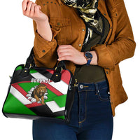 Burundi - Roaring Lion Shoulder Handbag with National Flag Colors