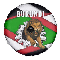 Burundi - Roaring Lion Spare Tire Cover with National Flag Colors