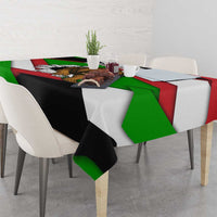 Burundi - Roaring Lion Tablecloth with National Flag Colors