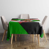 Burundi - Roaring Lion Tablecloth with National Flag Colors